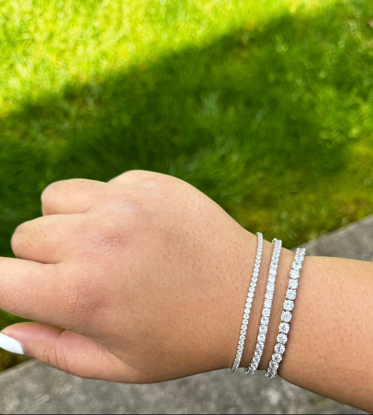 Classic Tennis Bracelet in White Gold